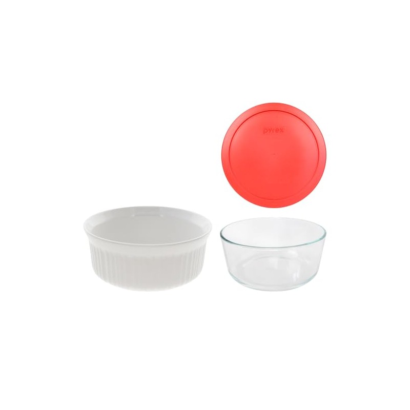 Corningware FS1 2.5 qt / 2.35 L Round French White