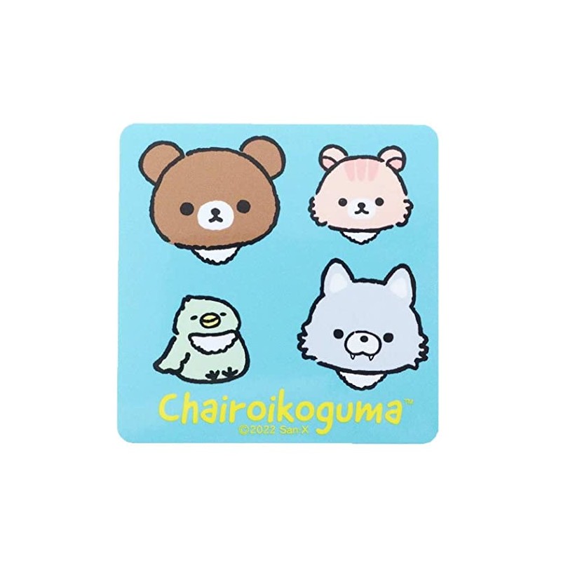 Rilakkuma [Big Sticker] Die Cut Vinyl Sticker / Plain Rilakkuma