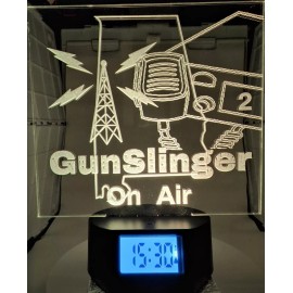 Handmade Exclusive for Lee De Forest Amateur Radio Club Members Medium Clock LED Sign
