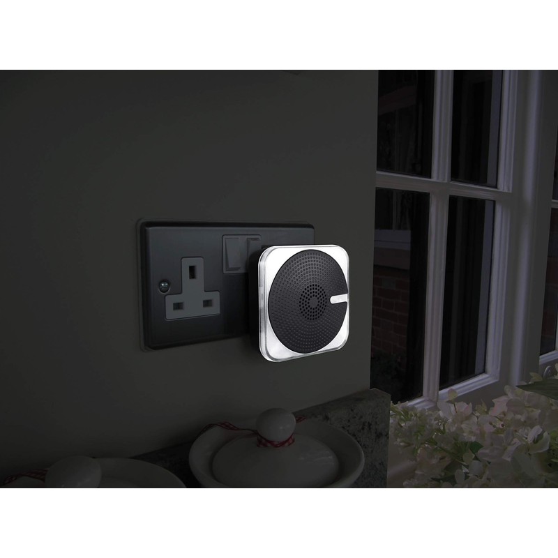 Uni-Com 66415 Plug-in Door Chime with Kinetic Bell Push –