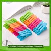 48Pcs Clothes Pegs, Colorful Plastic Clothes Clips Non Slip Laundry