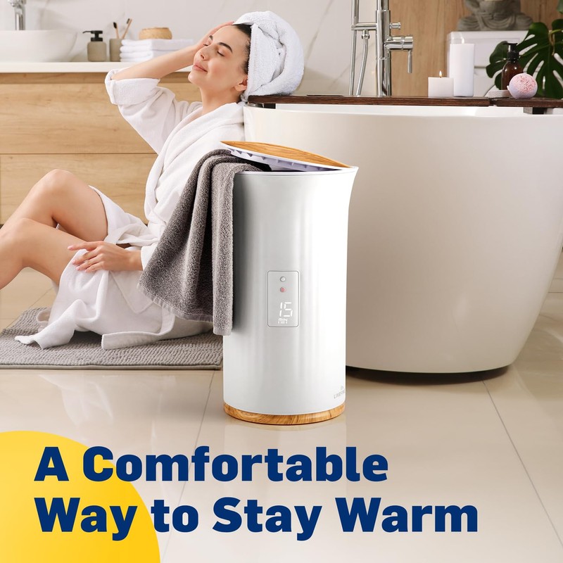 Live Fine Towel Warmer | Bucket Style Luxury Heater with
