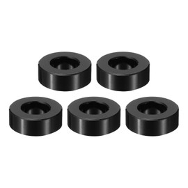 PATIKIL M10 Aluminum Spacer, 5 Pieces Metal Spacer Aluminum 3/8" ID x 3/4" OD x 1/4" L Aluminum Spacer for 3/8" or M10 Screw Bolts