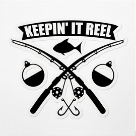 Decal Stickers of Reel Premium Indoor (No Waterproof) Vinyl Decal Stickers for Laptop Phone Accessory Helmet Car Window Mug Tuber Cup Door Wall Decoration - USCVER30d7212BL0124