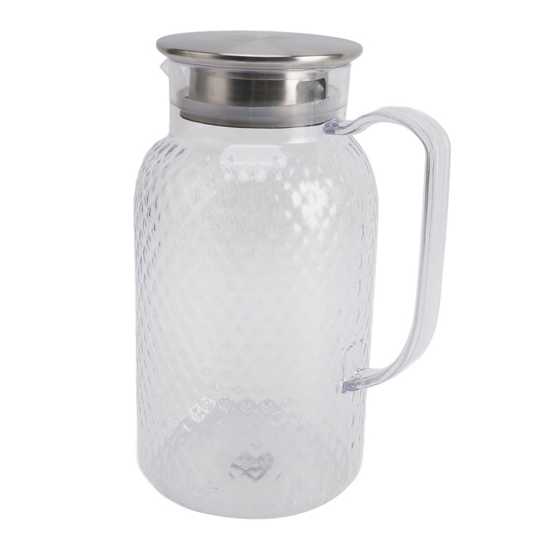 Water Pitcher with Lid and Handle 1500ml Acrylic Heat Resistant