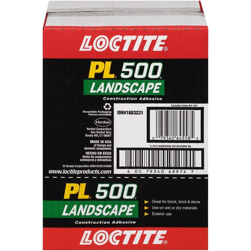 Loctite PL 500 Landscape Block and Paver VOC Construction Adhesive,