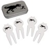 Azeeda 'T Rex Chasing Running Man' Golf Divot Tool/Repair Fork