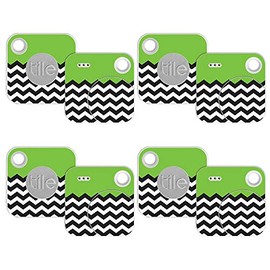 MightySkins Skin Compatible with Tile Mate w/Replaceable Battery (2018) - Lime Chevron | Protective, Durable, and Unique Vinyl wrap Cover | Easy to Apply, Remove, and Change Styles | Made in The USA