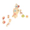 Wooden Animals Stacking Toy Colorful Improve Coordination Blocks Balancing Tree