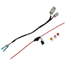 Onseeda 12V Power Adapter Wiring Harness Switch Connector Plug w/Fuse Fit for 2001-2022 Chrysler Dodge Ram Power Outlet to Add Backup Camera CB Radio Radar Detectors Portable GPS