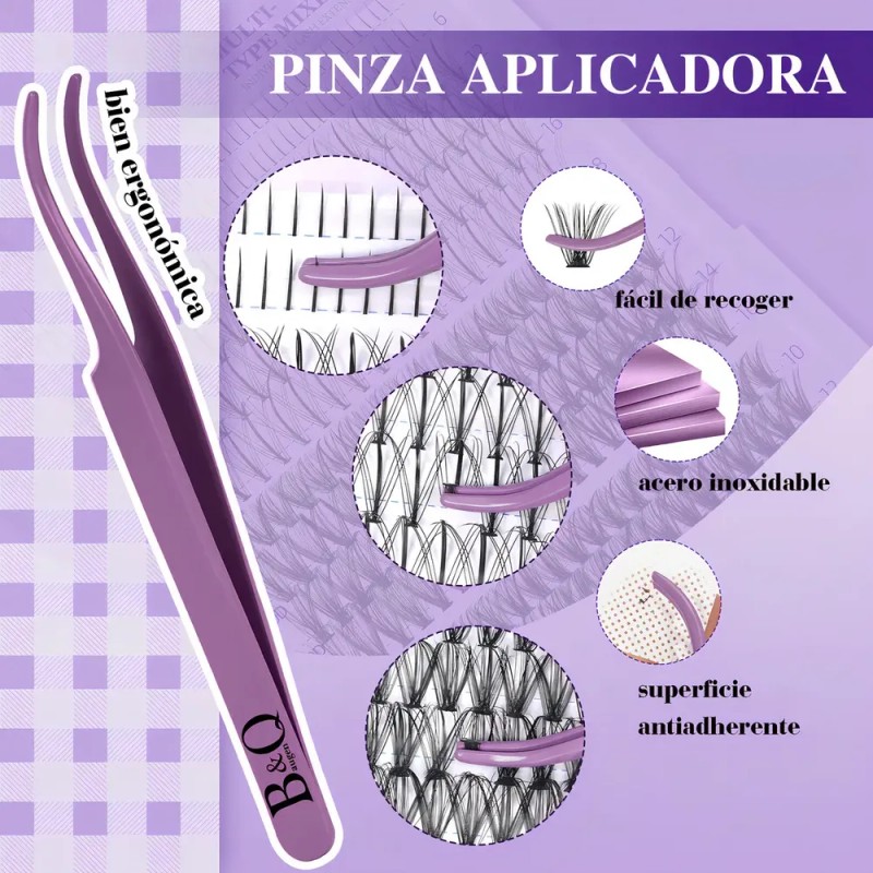 Kit de Extensiones para Pestañas B&Qaugen 3 en 1 con
