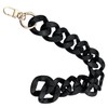 ZZHXSM - Bolsa de cadena de acrílico negro con asa