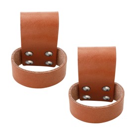 2 Packs Leather Hammer Holder, Premium Hammer Holder with Belt Loop, Multi Tool Hammer Holder, Small Hammer Hatchet Carrier Holster, Brown