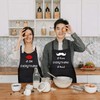 Rosoz 2-Piece Funny Kitchen Apron Set, Bridal Shower, Engagement, Wedding