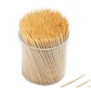 500pcs Bamboo Wooden Toothpicks, 6cm Cocktail Sticks, Double Sided Picks-