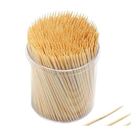 500pcs Bamboo Wooden Toothpicks, 6cm Cocktail Sticks, Double Sided Picks- Home, Kitchen, Bars