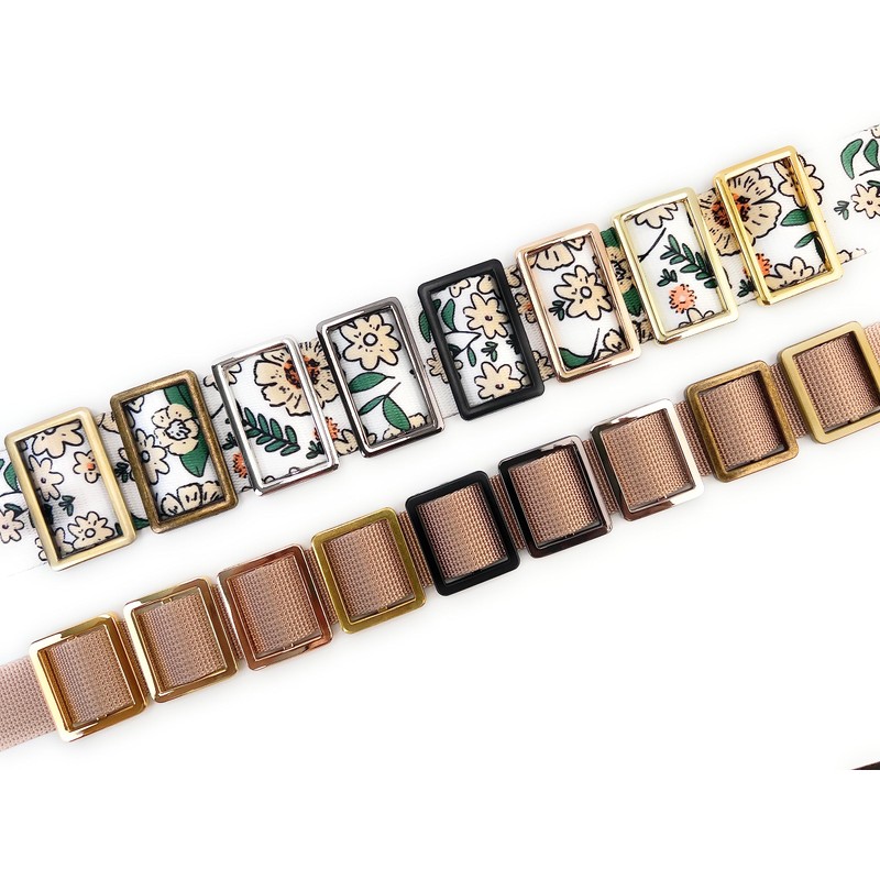 VersaKits 10 Pcs Heavy Duty Metal Slide Buckles Zinc Alloy