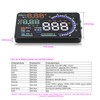 Arestech 5.5 inches A8 OBD2 Windshield HUD Head Up Display