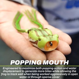 SNAG PROOF Smash Mouth Hollow Body Popping Frog | 2.5-Inch, 5/8 oz, Hot Mess