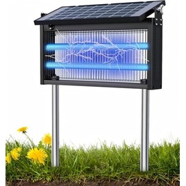 Bug Zapper Outdoor - Mosquito Repellent Outdoor Patio,Solar Bug Zapper Indoor,Waterproof Portable Fly Zapper,High Powered 4500V Mosquito Zappers Killer for Home,Patio,Camping