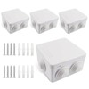 Junction Box Waterproof IP65, Pack of 4, 85 x 85