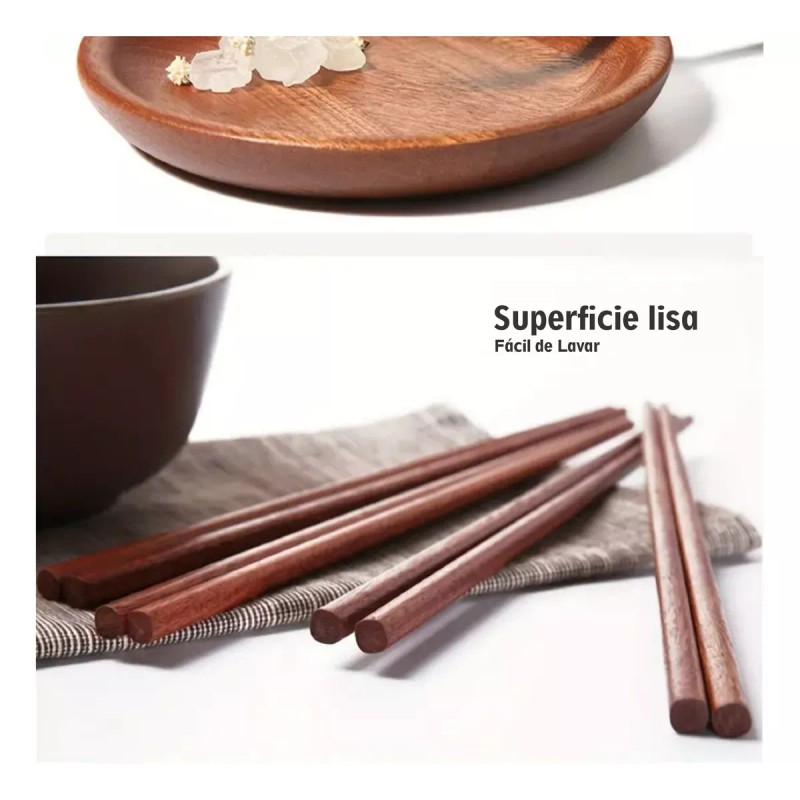 Patagonia Home Palillos Chinos Madera X 10 Par Sushi