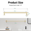Brushed Gold Towel Bar, 30 Inch Towel Rack for Bathroom