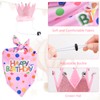 HACRAHO Dog Birthday Party Supplies, 3 Pieces Dog Birthday Bandana