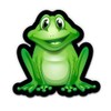 GT Graphics Cute Frog - Vinyl Sticker Waterproof Decal