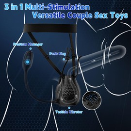 360° Wrapping Testicle Toys, Vibrating Butt Plug Prostate Massager