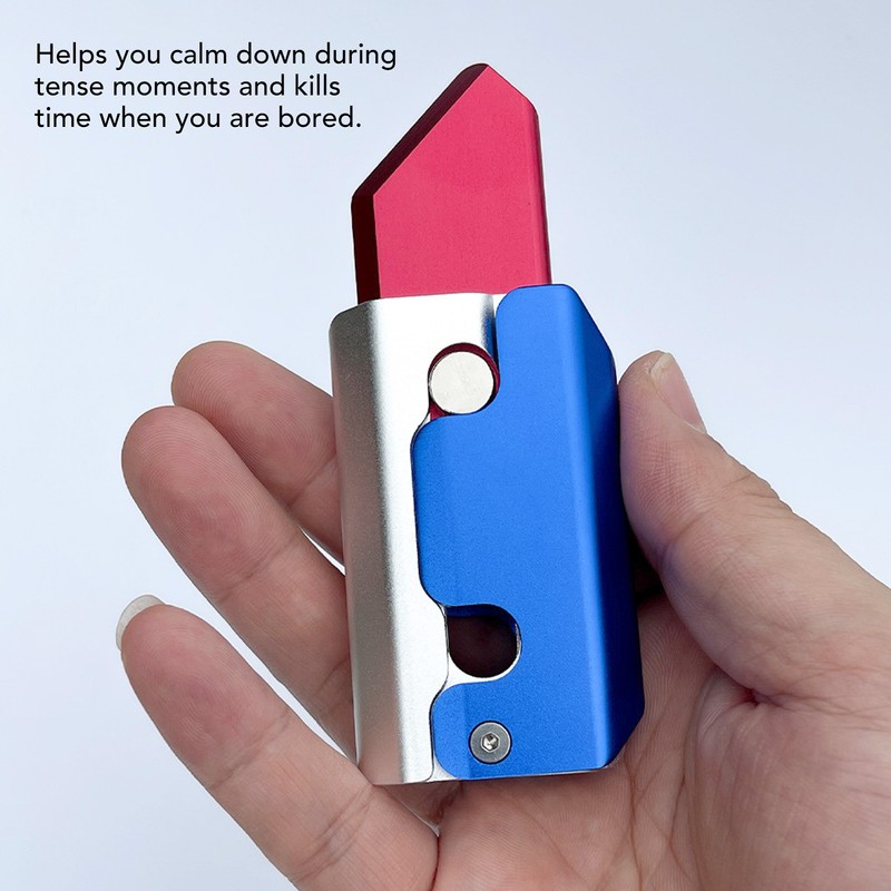 Gravity Knife Toy Decompression Aluminium Alloy Relieve Anxiety Carrot Fidget
