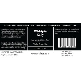 Shiaqga Native American Certified Shiaqga Mushroom Concentrate 2oz