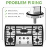 MOOTVGOO 5 Pack W10284885 Range Surface Burner Control Knobs, Cooktop