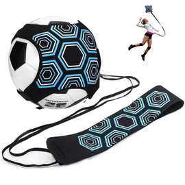 Soccer Trainer Football Kick Trainer Equipment Soccer Training Equipment Football Kick Throw Adjustable Waist Belt Fits Size 3 4 5 Balls