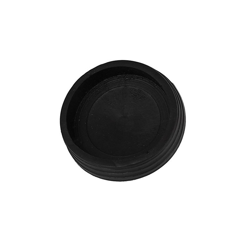sourcing map 52mm Diameter Water Sink Black Rubber Disposal Stopper