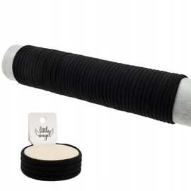 Little Angel Set of 50 Women's Hair Bobbles - Hair Bobbles Girls - High-Quality Hair Accessories for Stylish Hairstyles - Elastic, Soft Elastics for Everyday and Special Occasions (Black)