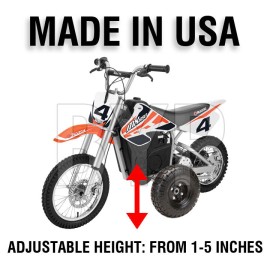 BYP-TW-MX650 Adjustable Height RAZOR MX650 MX 650 - Kid TRAINING WHEELS ONLY - fits all years