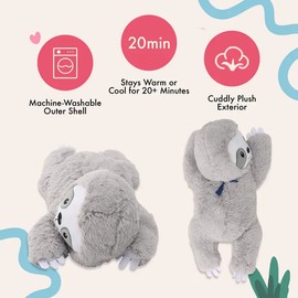 Lilly's Love Heatable & Coolable Lavender Scented Stuffed Animal - Microwavable Heatable Pad for Kids & Adults - Machine Washable Plushie w/Removable Inner - Calming Stuffed Animal for Anxiety