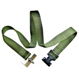 GENERAL DYNAMICS  US MILITARY 2  MILITARY TRUCK 89-2734832-10 NEW 48" TIE DOWN STRAP W/ SS BODY MOUNT & CLAMP