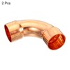 PATIKIL 25.4mm ID Elbow Copper Pipe Fitting, 90 Degree Long