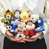 Niki Love Bear/Rugby Keychain 3.9 inches (10 cm) for Kids,