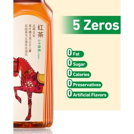 ORIENTAL LEAF Unsweetened Iced Tea – Bottled Black Tea, 16.9 FL oz bottles (Pack of 15), Brewed Tea Drinks, Sugar Free, 0 Calories