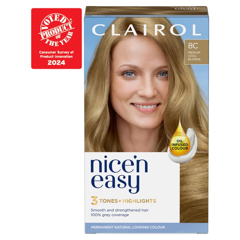 Clairol Nice'n Easy Crème, Natural Looking Oil Infused Permanent Hair