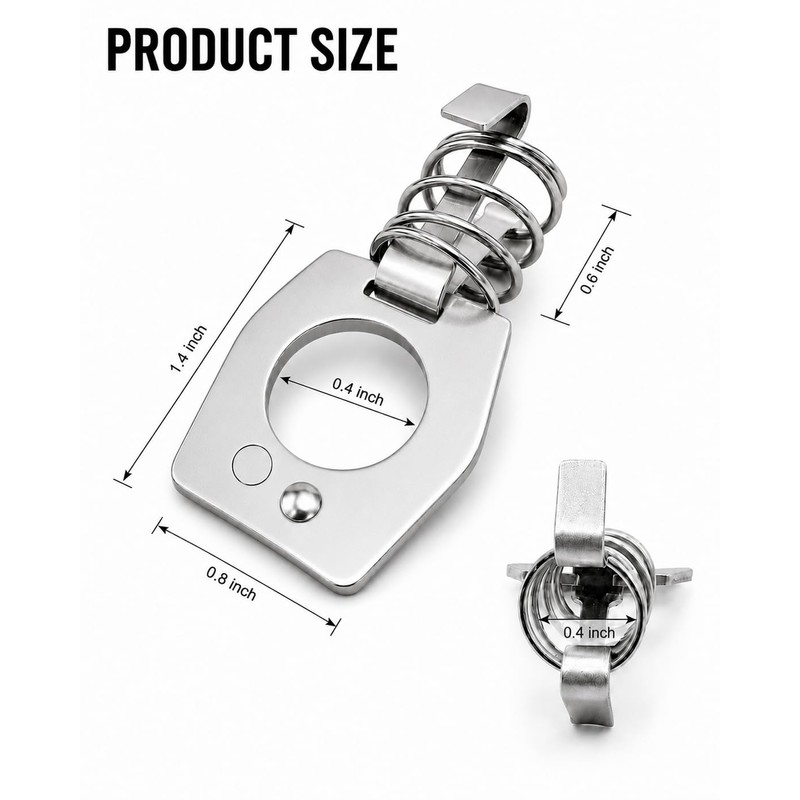 RV Water Heater Door Cover Latch-Stainless Steel Twist Cam Lock