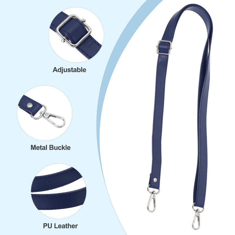 PATIKIL Leather Purse Strap Replacement 51 Inch, Adjustable Shoulder Crossbody