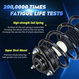 Front Strut Assembly & Sway Bar Links for 2008-2014 Dodge Avenger, 07-10 Sebring (Sedan), for Chrysler 200 2011-2014, Shock Absorber Replace 271131 271130 4PCS