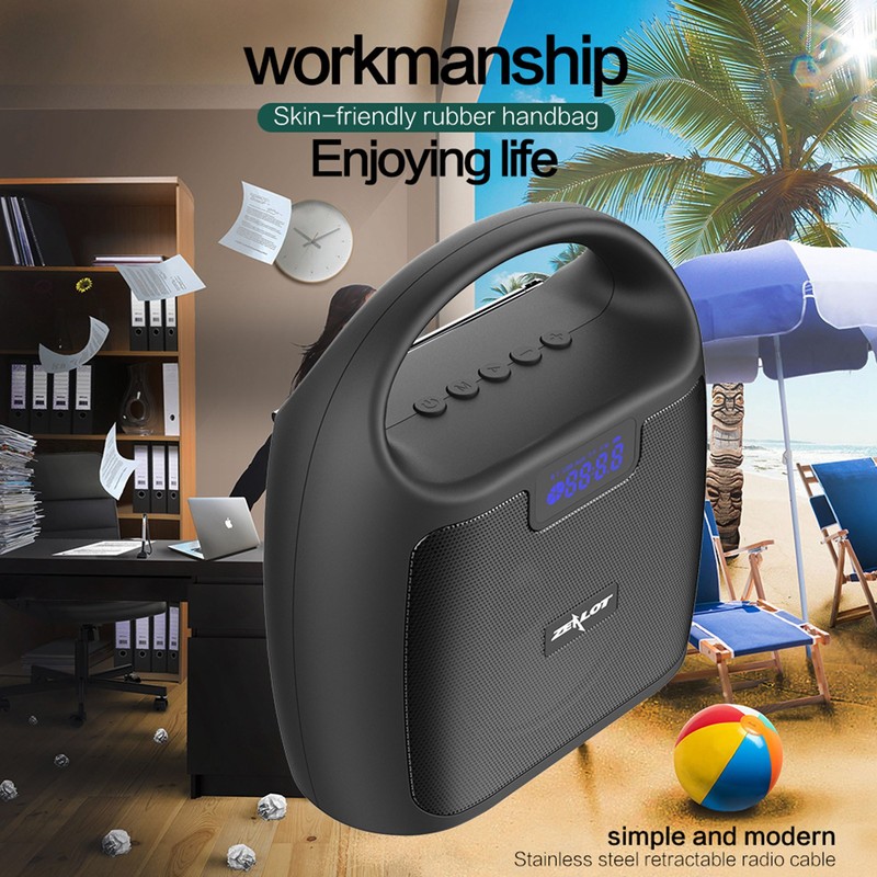 Portable Wireless Speaker with BT 5.0 Technology Water Resistant Speakers