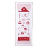 Decole ZCB-86132 Hot Water Tenugui Towel, Beni, Approx. 13.4 x