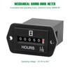 Yooreal DC 6-80V Mechanical Hour Meter Gauge,No Battery Hourmeter for