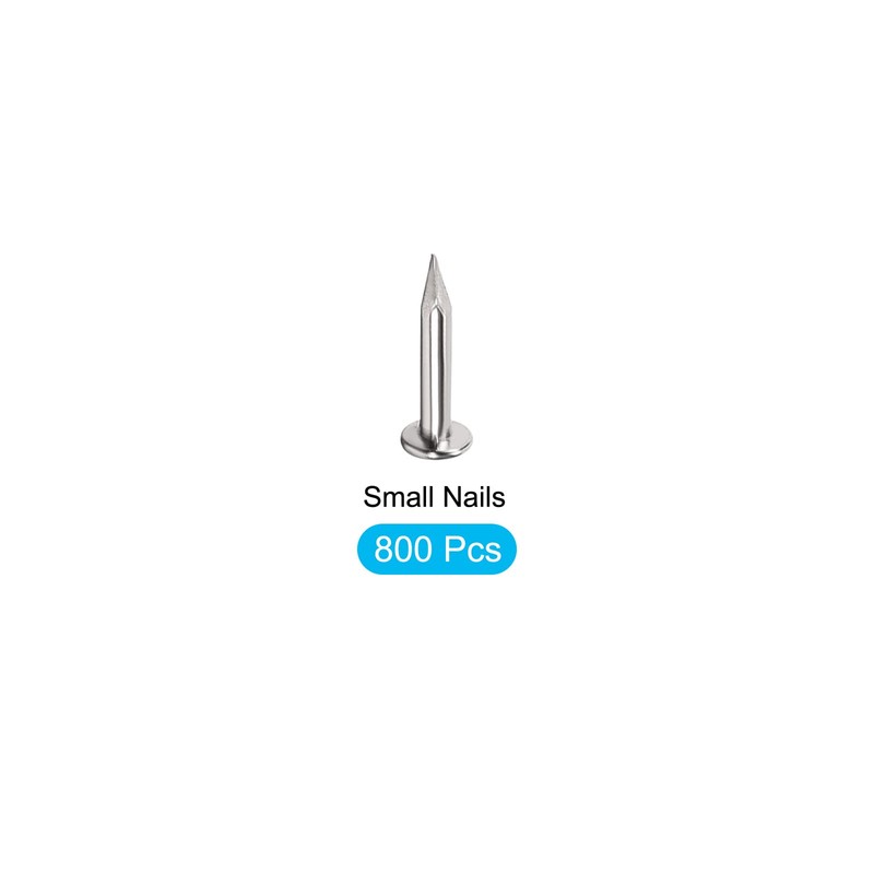 METALLIXITY Small Nails 1.2x6mm 800pcs Carbon Steel Small Hardware Nails